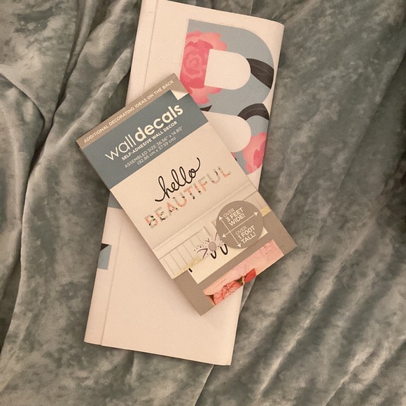 Beautiful Wall Decal 🌸 Floral Letters Nursery Room Wall Decor - Picture 6 of 11